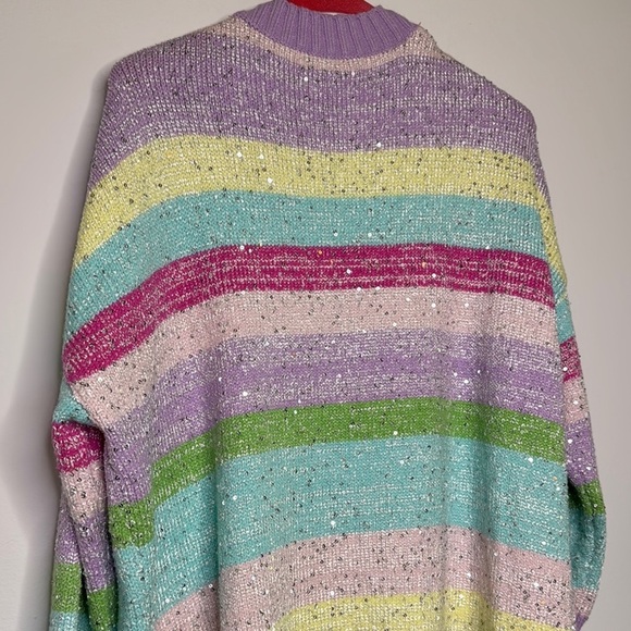 OLIVIA RUBIN Purple and Pink Cardigan Sweater - Picture 7 of 7